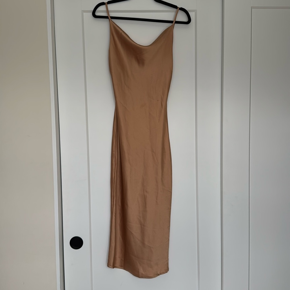 Size 2 Cowl Neck Midi Dress